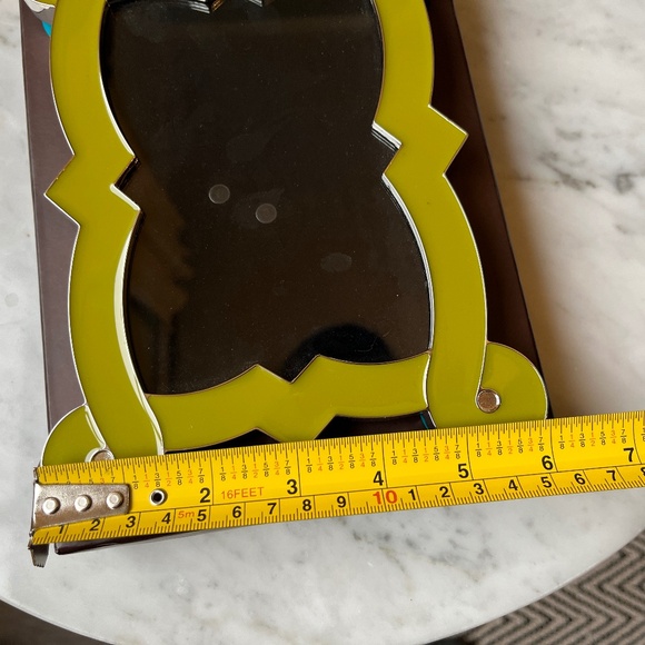 Jonathan Adler French Curve green enamel and polished nickel picture frame - Picture 11 of 15